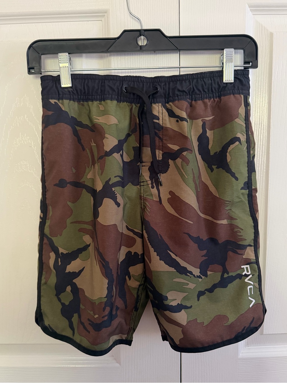 5 for $25! RVCA Camo Swim Board Shorts - Green/Brown/Black